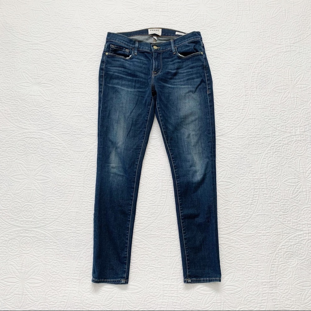 Frame Le Garçon Boyfriend Jean in West Drive - Picture 3 of 8